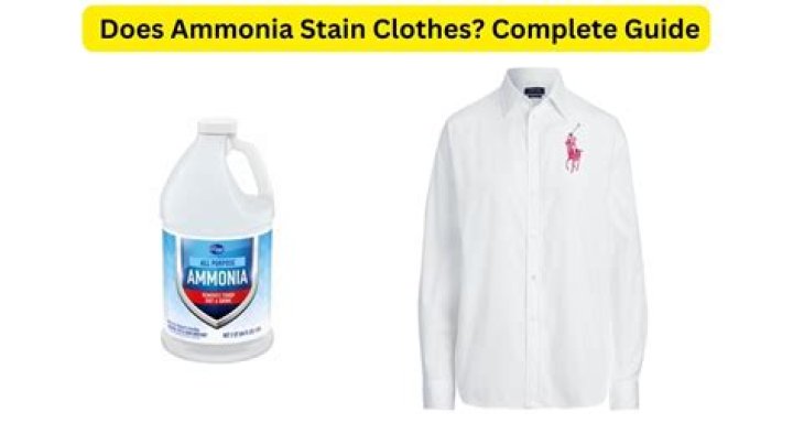 Can ammonia stain clothes