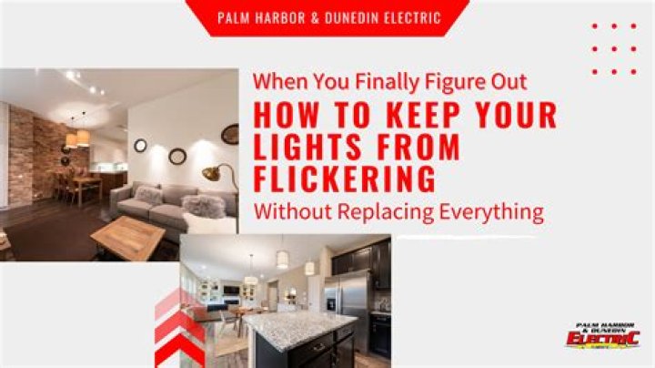 Can flickering lights damage appliances?