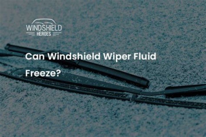 Can your windshield wiper fluid freeze