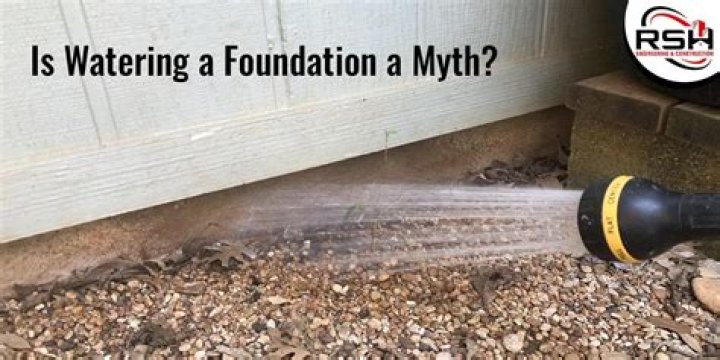 Does watering the foundation work