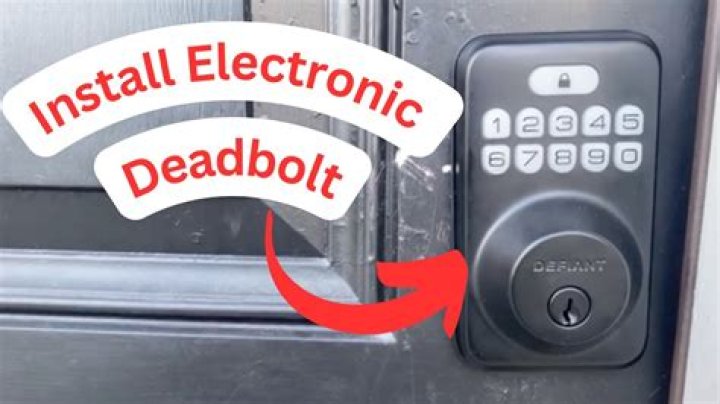 How big should a deadbolt be on a front door?