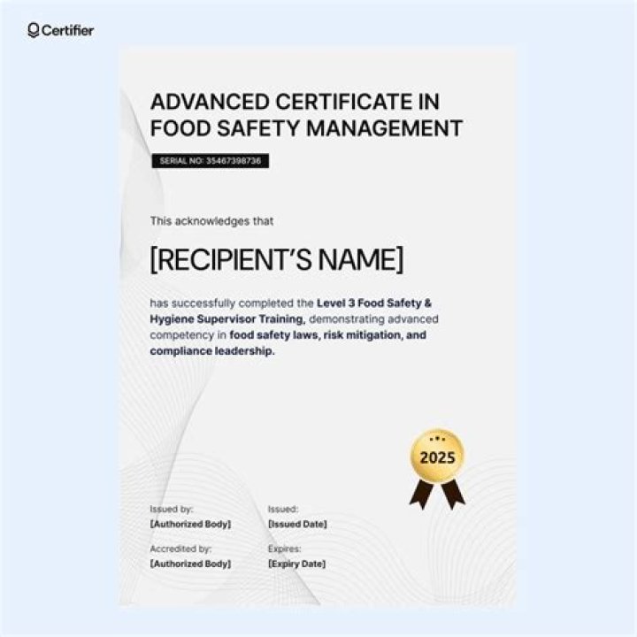 How can I get hygiene certificate