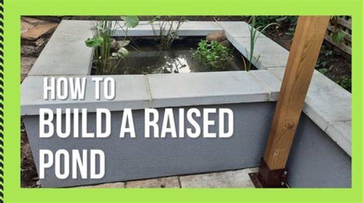 How do you build a concrete pond