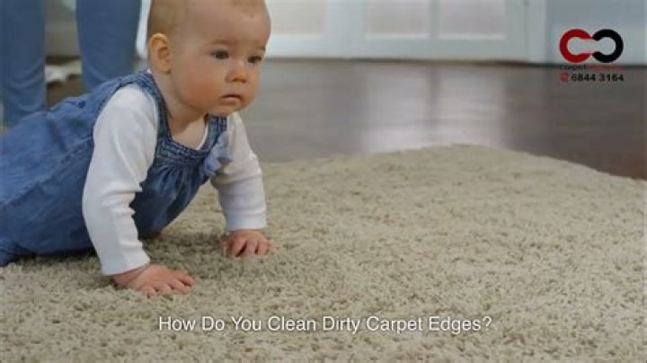 How do you clean dirty carpet edges
