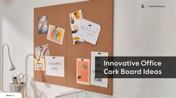 How do you hang things on a cork board