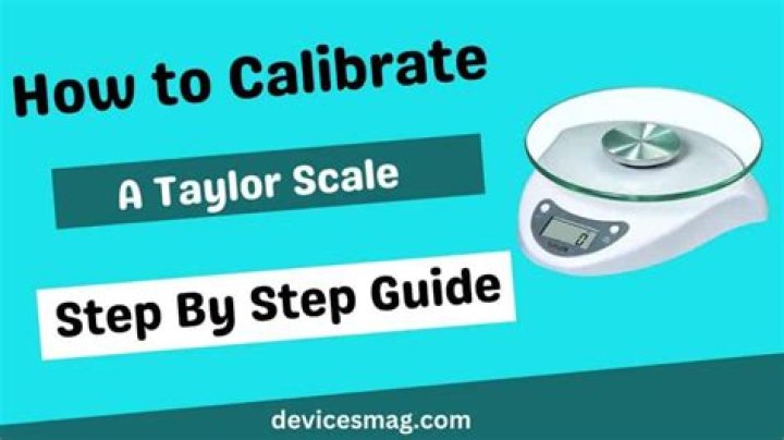 How do you program a Taylor scale