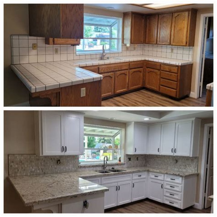 How do you refinish Formica cabinets