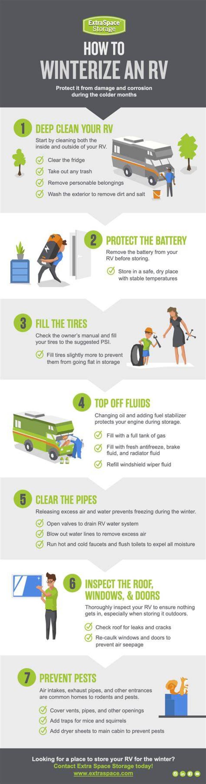 How do you winterize a motorhome?