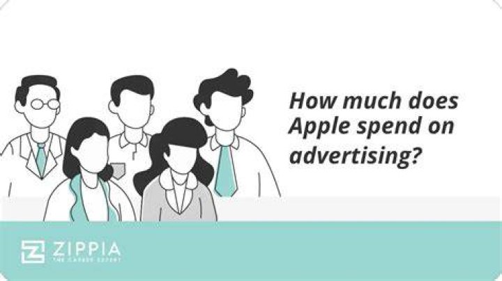 How much does Apple spend on TV advertising