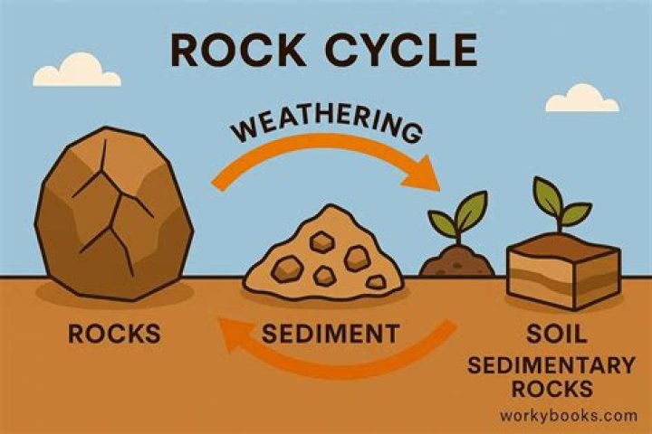How weathering can affect a solid rock
