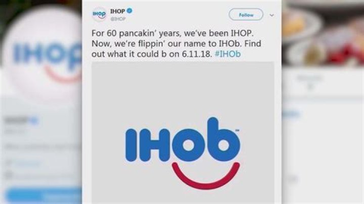 Is IHOP actually changing its name