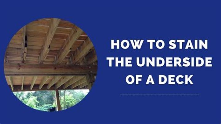 Should I stain underside of deck