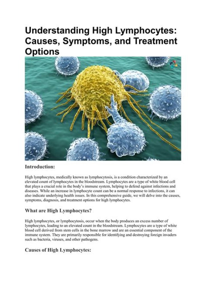 What causes high lymphocytes in CSF