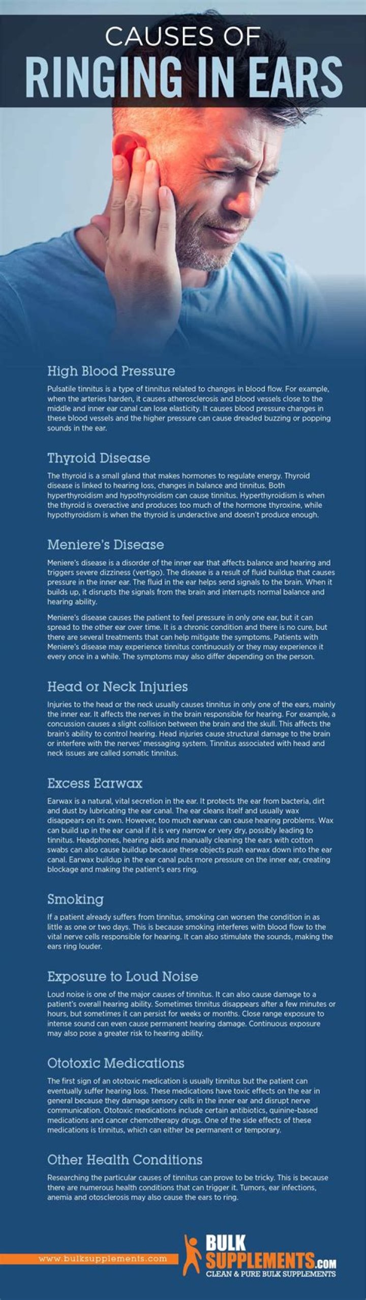 What causes occasional ringing in the ears