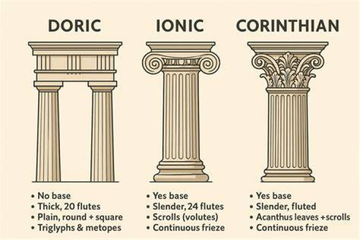 What do Ionic columns look like