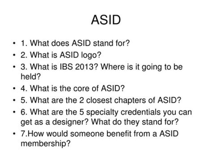 What does ASID stand for