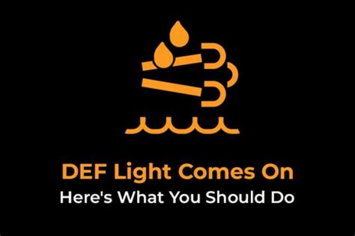 What does it mean when the DEF light is on?