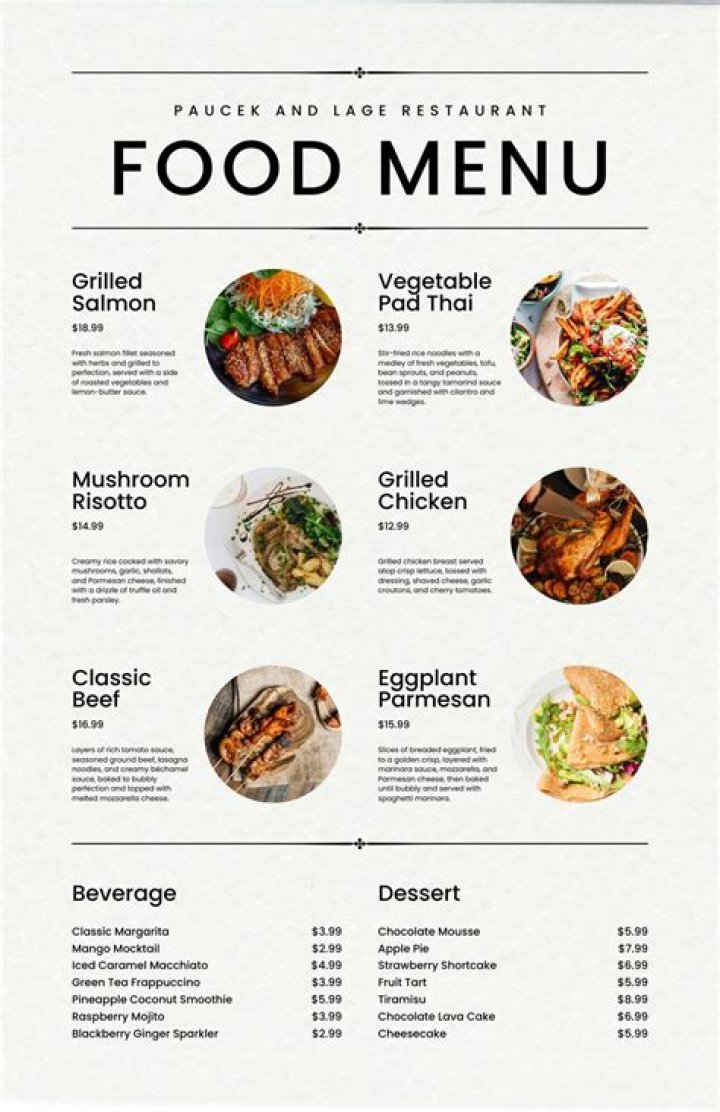 What does menu mean in cooking?