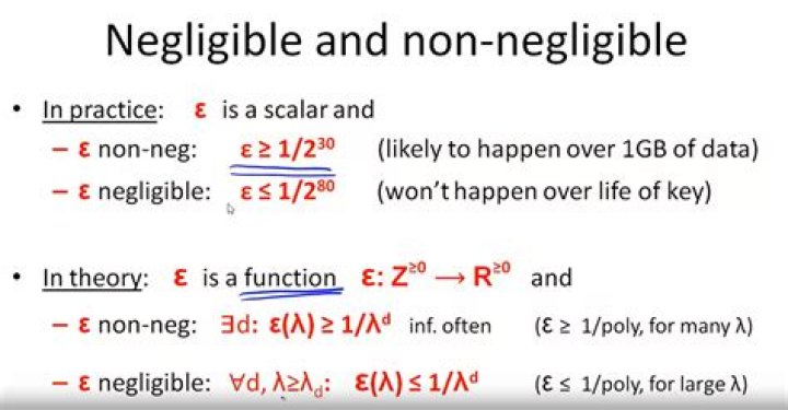 What does negligible mean in science
