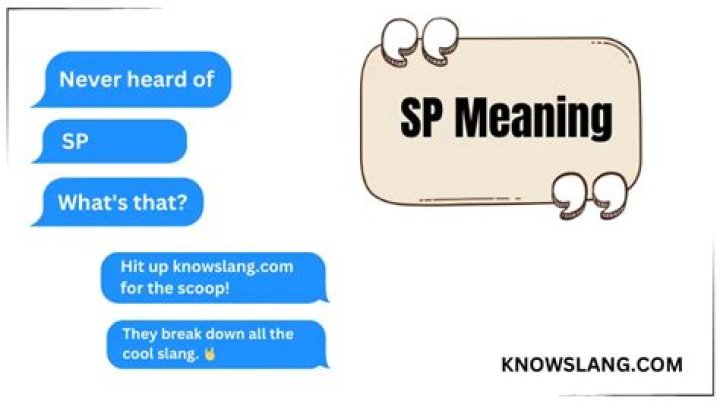 What does SP mean in English editing
