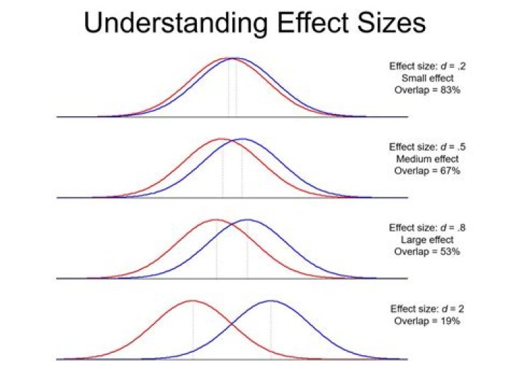 What does the effect size tell us