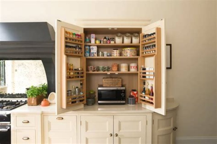 What is a cupboard in a kitchen