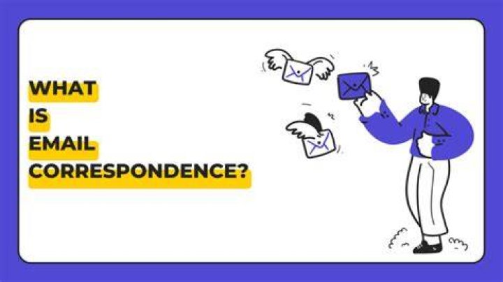 What is an email correspondence