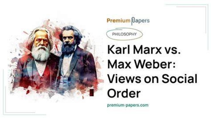 What is the difference between Marx and Weber