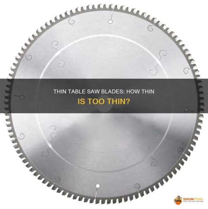 What is the thinnest table saw blade