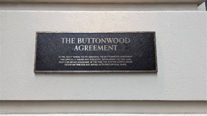 Who signed the Buttonwood Agreement