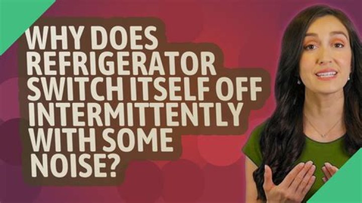 Why does refrigerator switch itself off intermittently with some noise?
