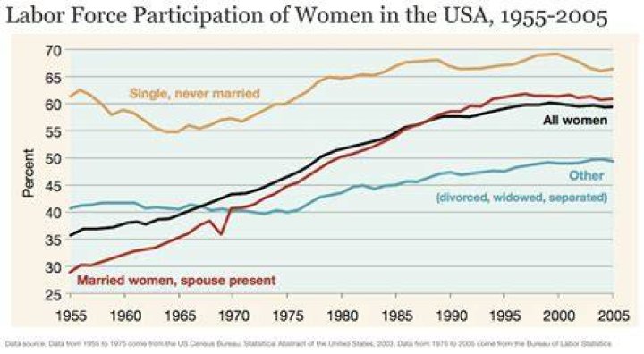 Why has womens Labour force participation increased