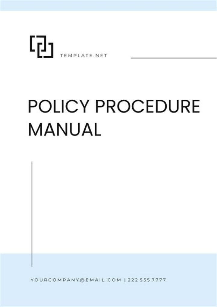 Why have a policy and procedures manual