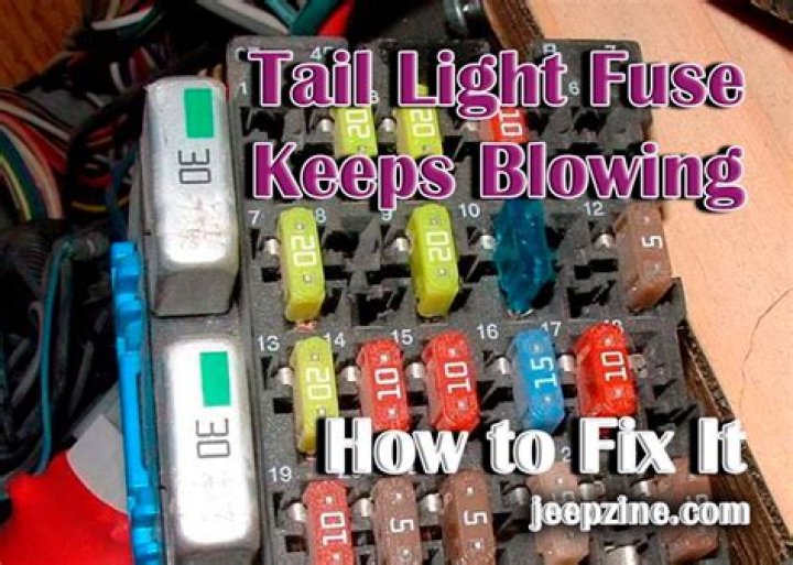 Why is my tail light fuse keep blowing?