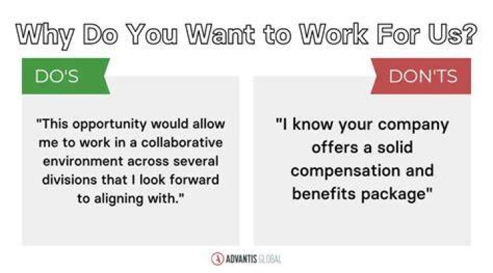 Why would u like to work for us