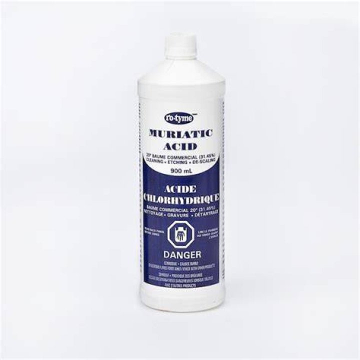 Will muriatic acid dissolve rubber?